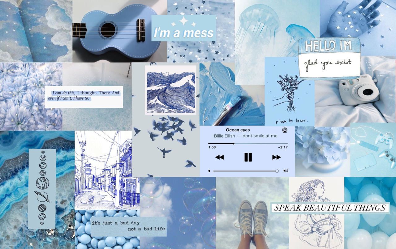 Detail Blue Wallpaper Aesthetic Nomer 7