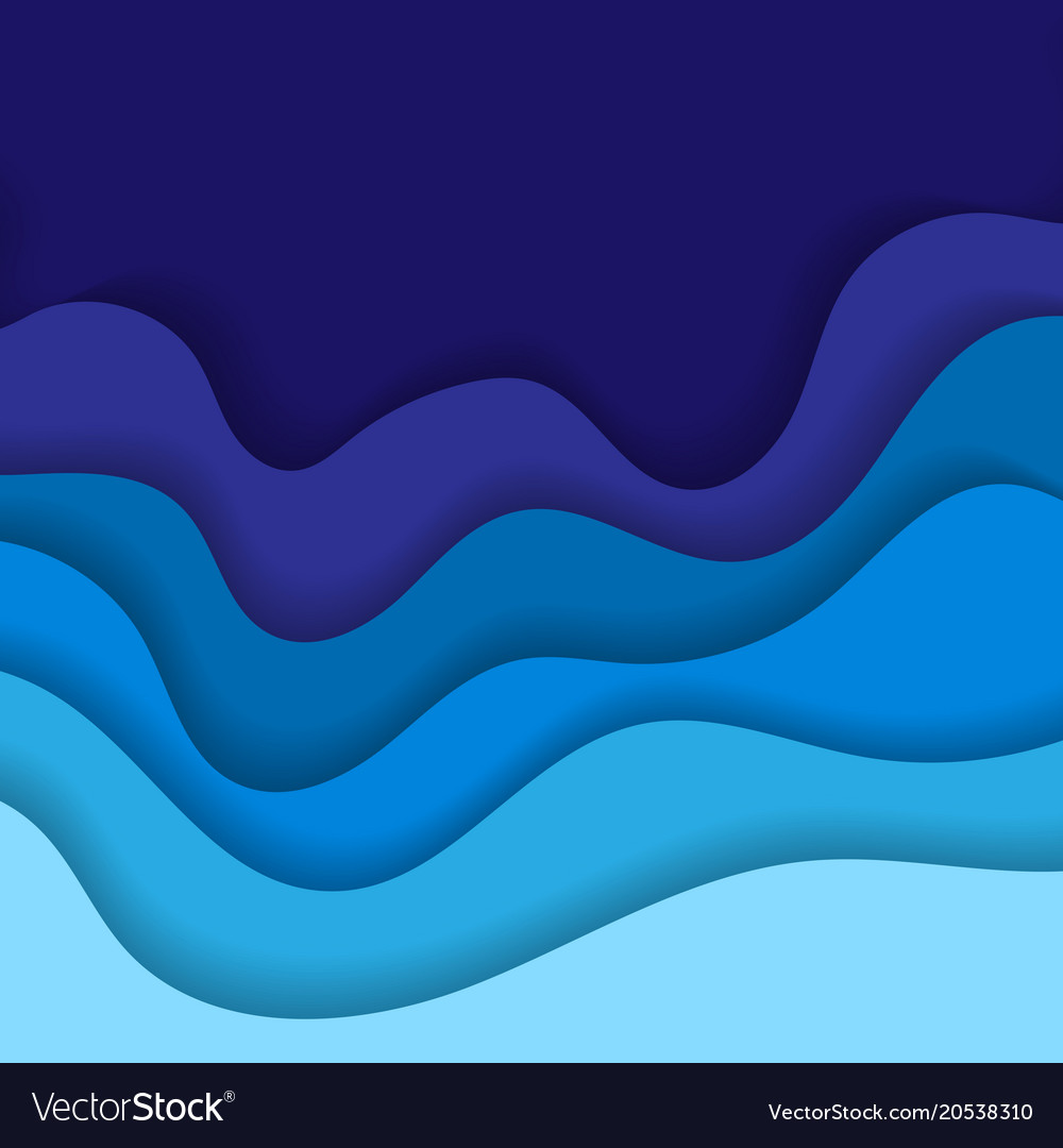 Blue Waves Background - KibrisPDR