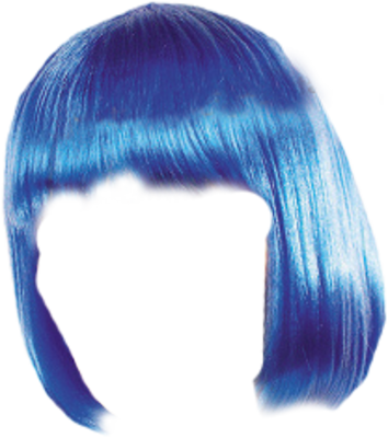 Detail Blue Wig Png Nomer 3