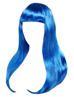 Detail Blue Wig Png Nomer 4