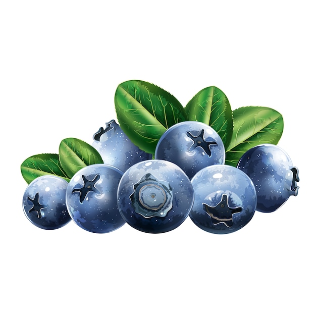 Detail Blueberry Vector Png Nomer 18