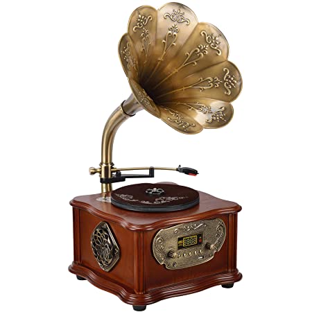 Detail Bluetooth Gramophone Record Player Nomer 2