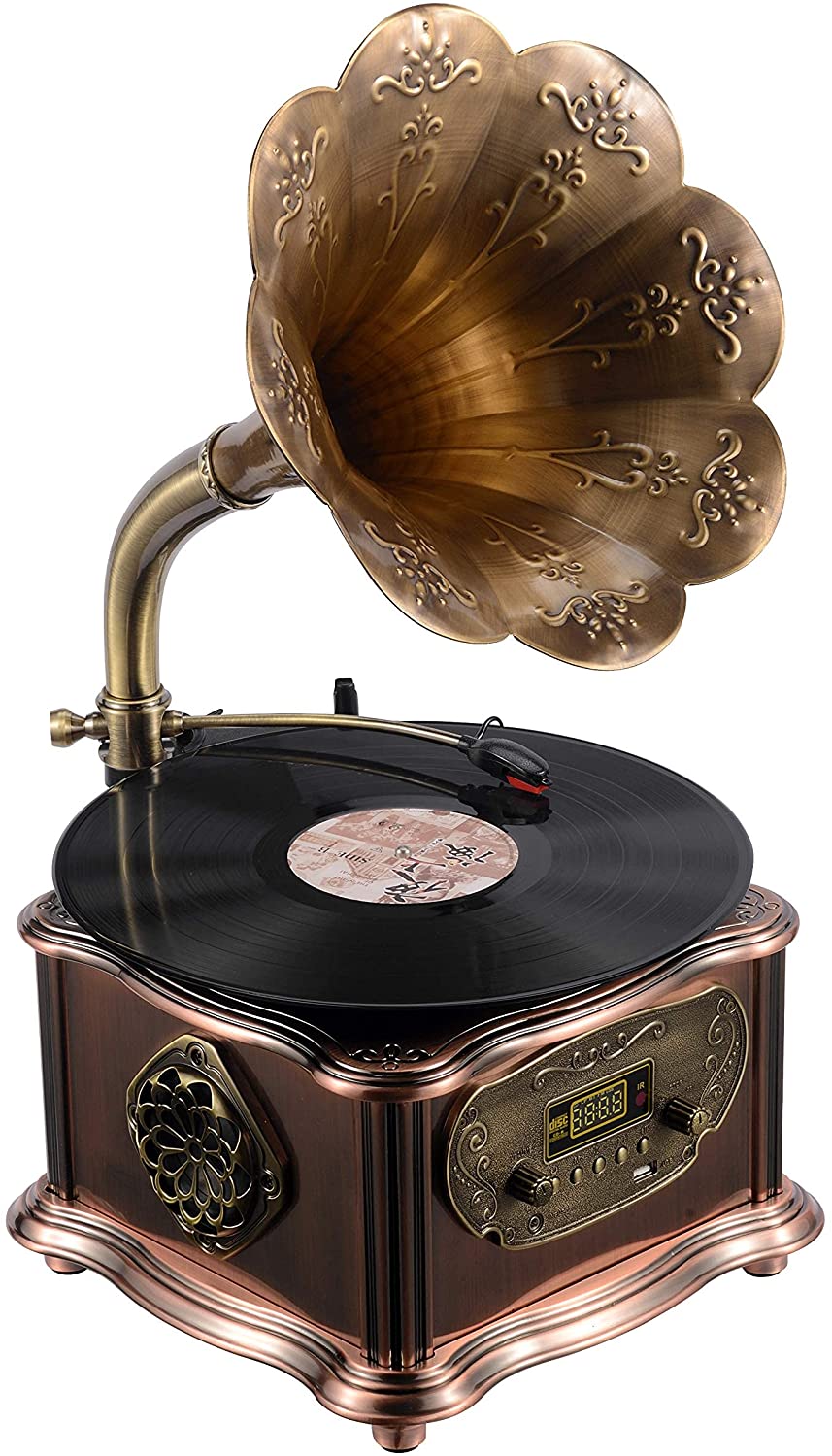 Detail Bluetooth Gramophone Record Player Nomer 24