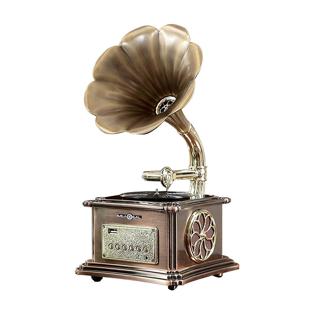 Detail Bluetooth Gramophone Record Player Nomer 4