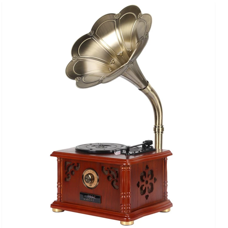 Detail Bluetooth Gramophone Record Player Nomer 34