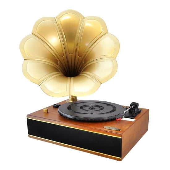 Detail Bluetooth Gramophone Record Player Nomer 43