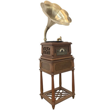 Detail Bluetooth Gramophone Record Player Nomer 45