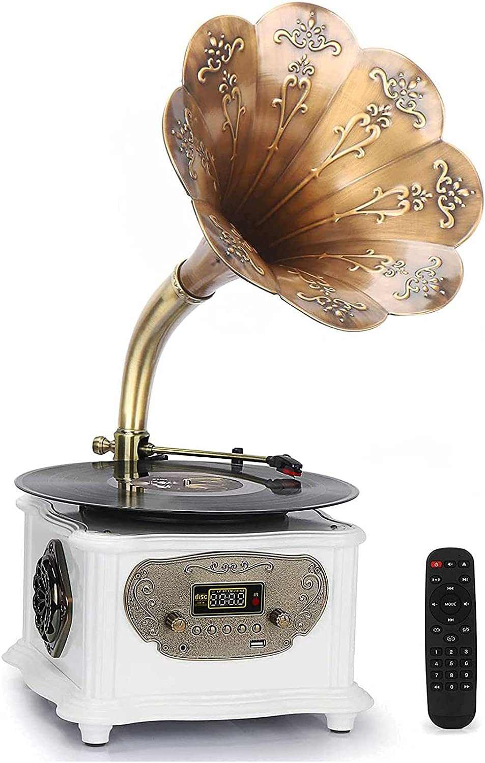 Detail Bluetooth Gramophone Record Player Nomer 47