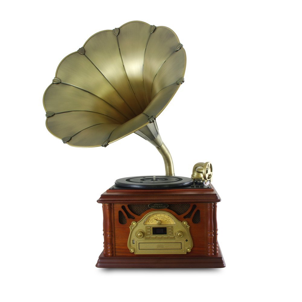 Detail Bluetooth Gramophone Record Player Nomer 49