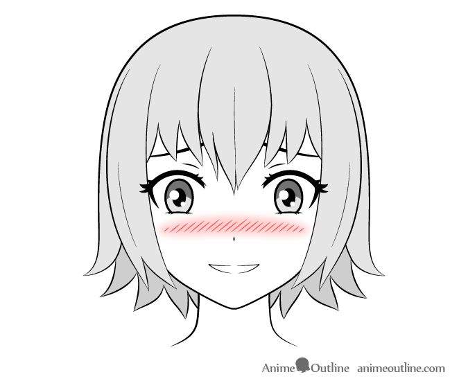 Blushing Anime Face - KibrisPDR