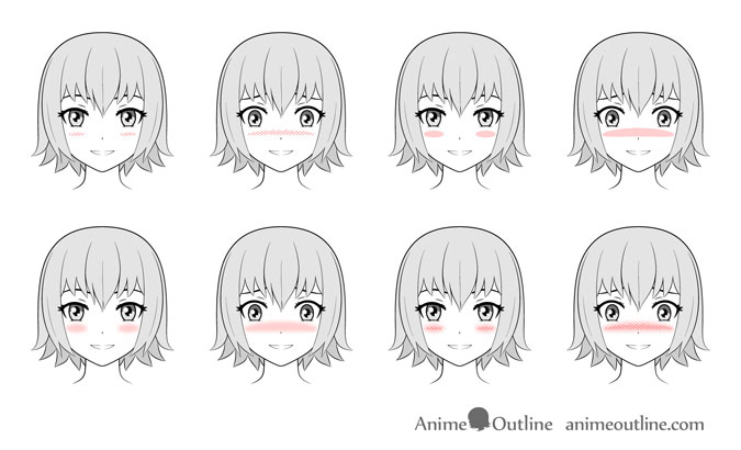 Detail Blushing Anime Face Nomer 5