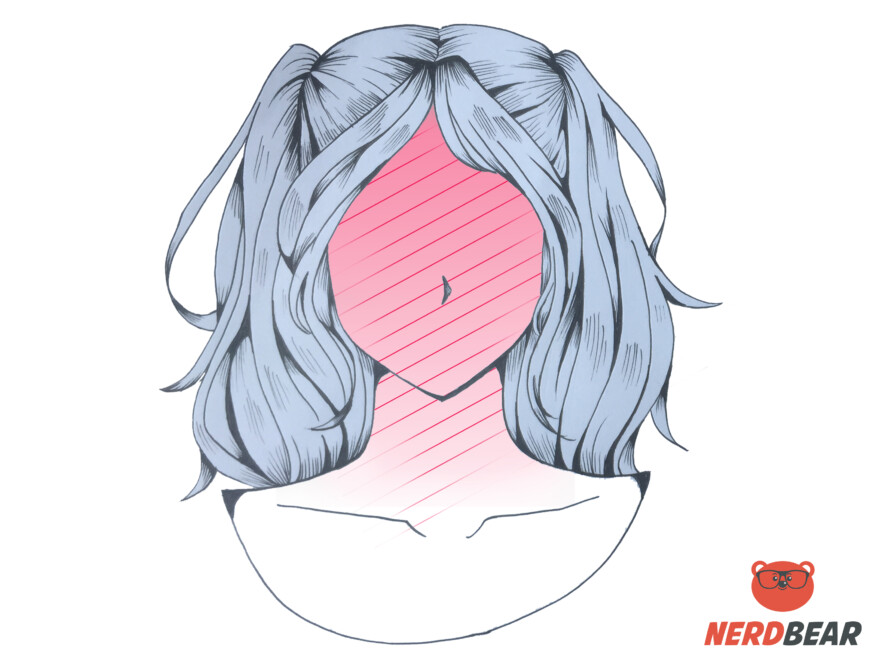 Detail Blushing Anime Face Nomer 49