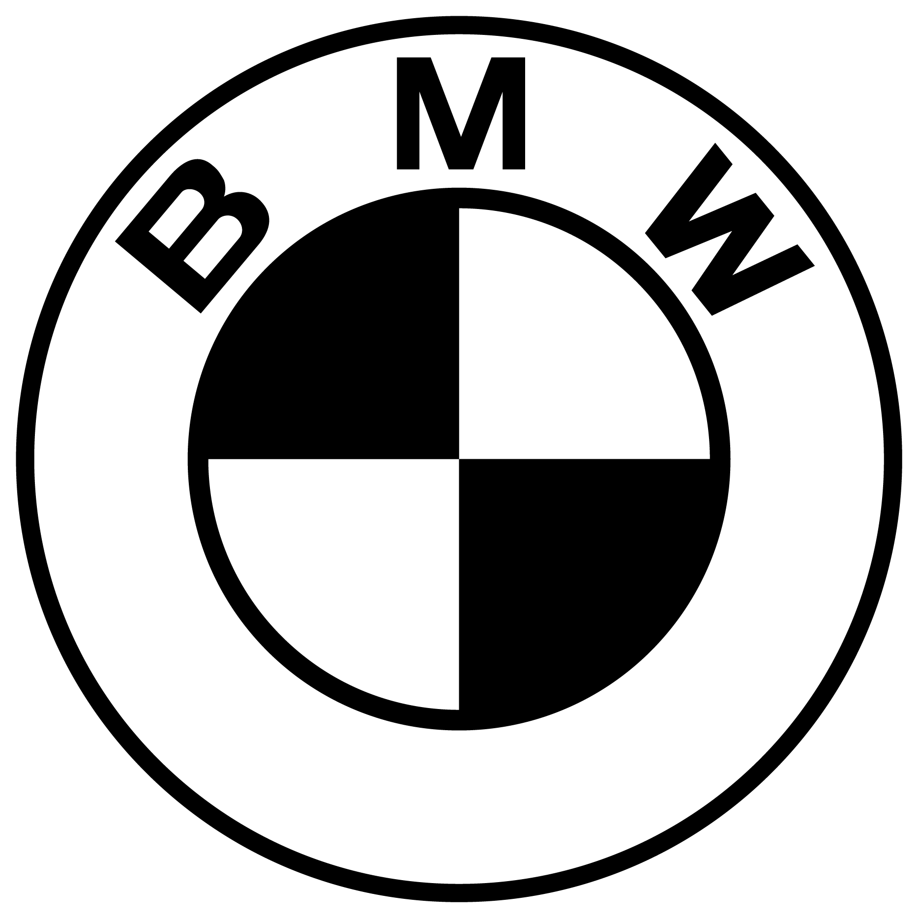 Detail Bmw Black And White Logo Nomer 12