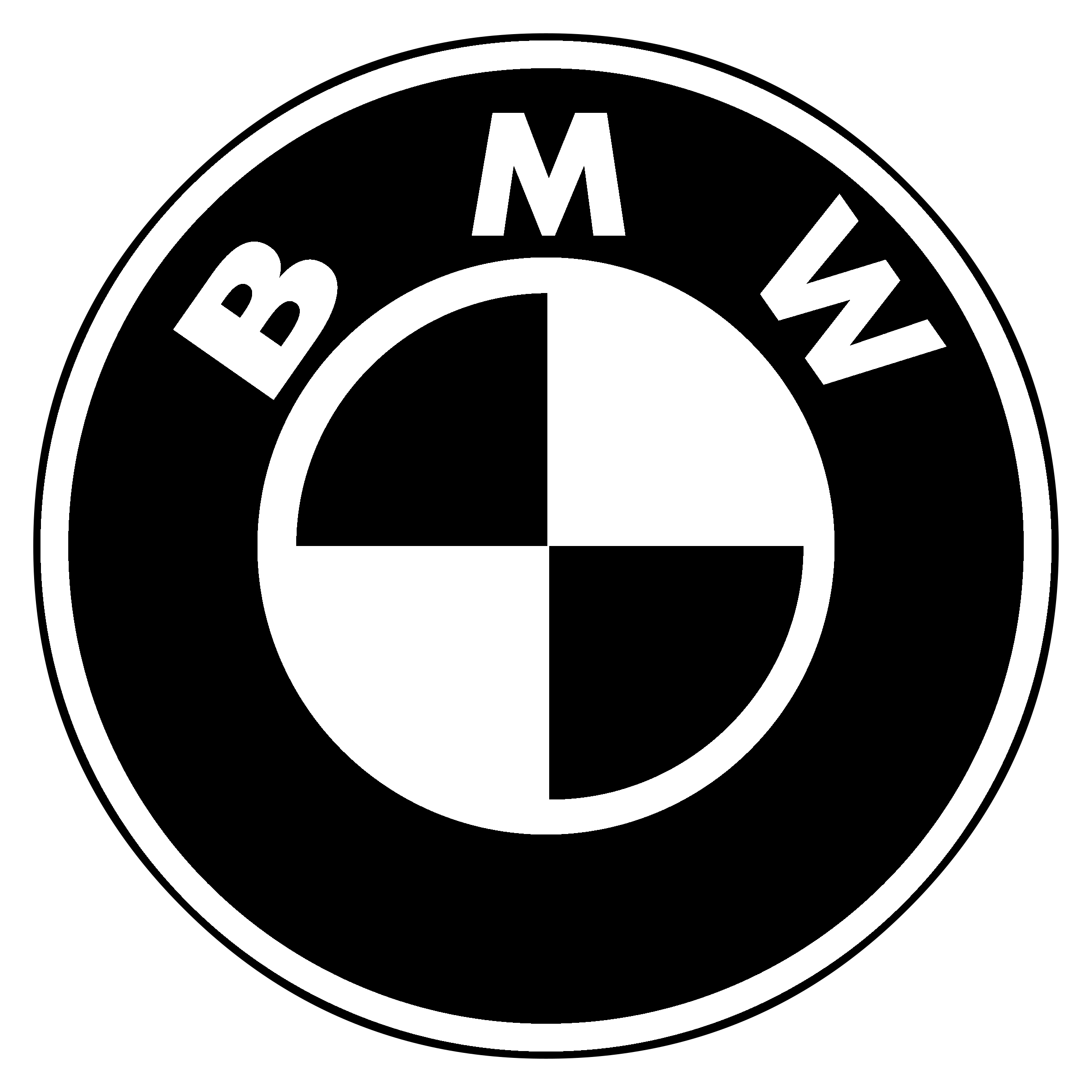 Detail Bmw Logo White Nomer 7
