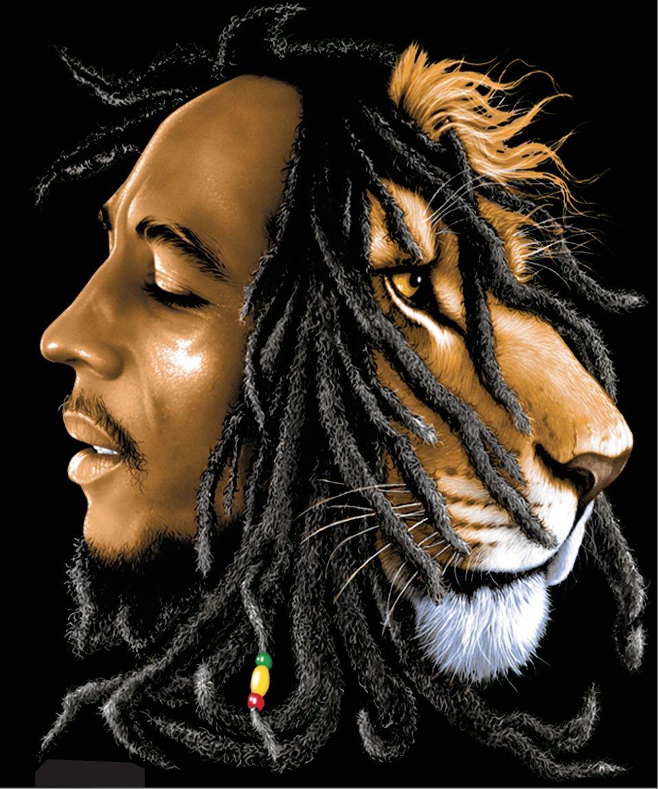 Bob Marley And Lion Picture - KibrisPDR