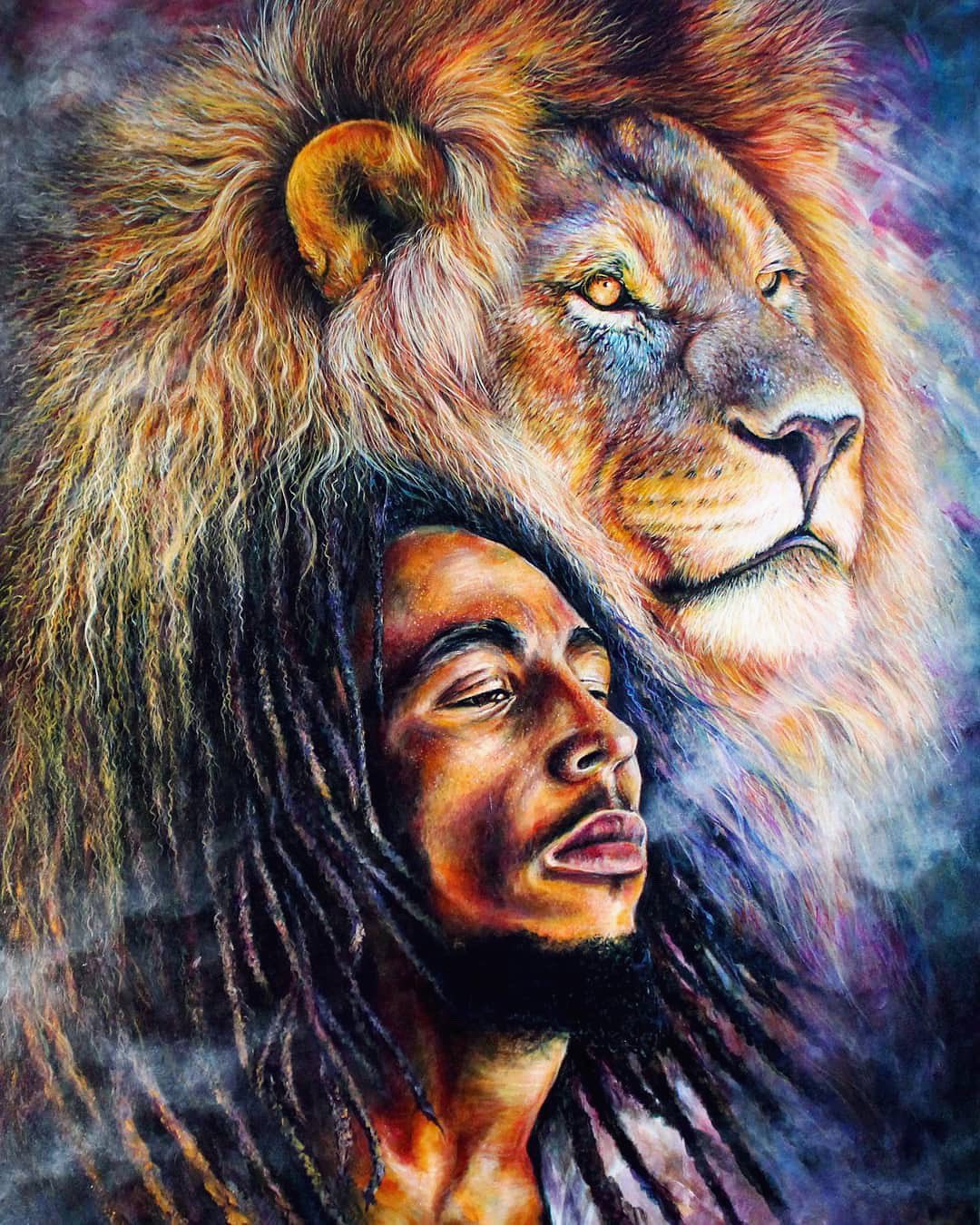 Detail Bob Marley And Lion Picture Nomer 3