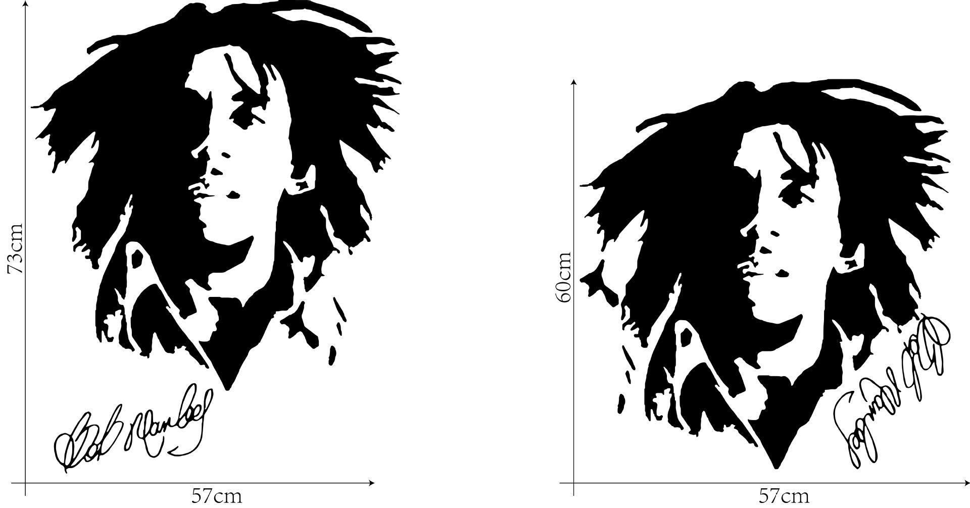 Detail Bob Marley Black And White Nomer 36