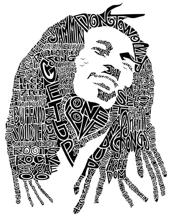 Detail Bob Marley Black And White Nomer 7