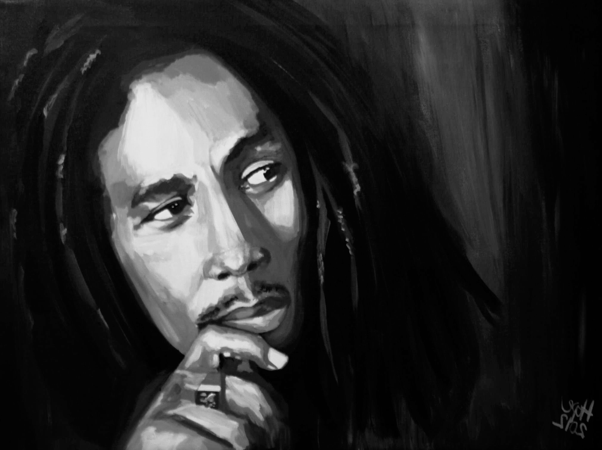 Detail Bob Marley Black And White Wallpaper Nomer 34