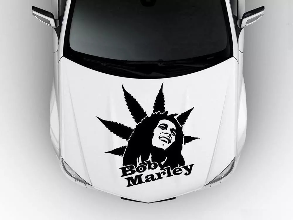 Detail Bob Marley Car Sticker Nomer 2