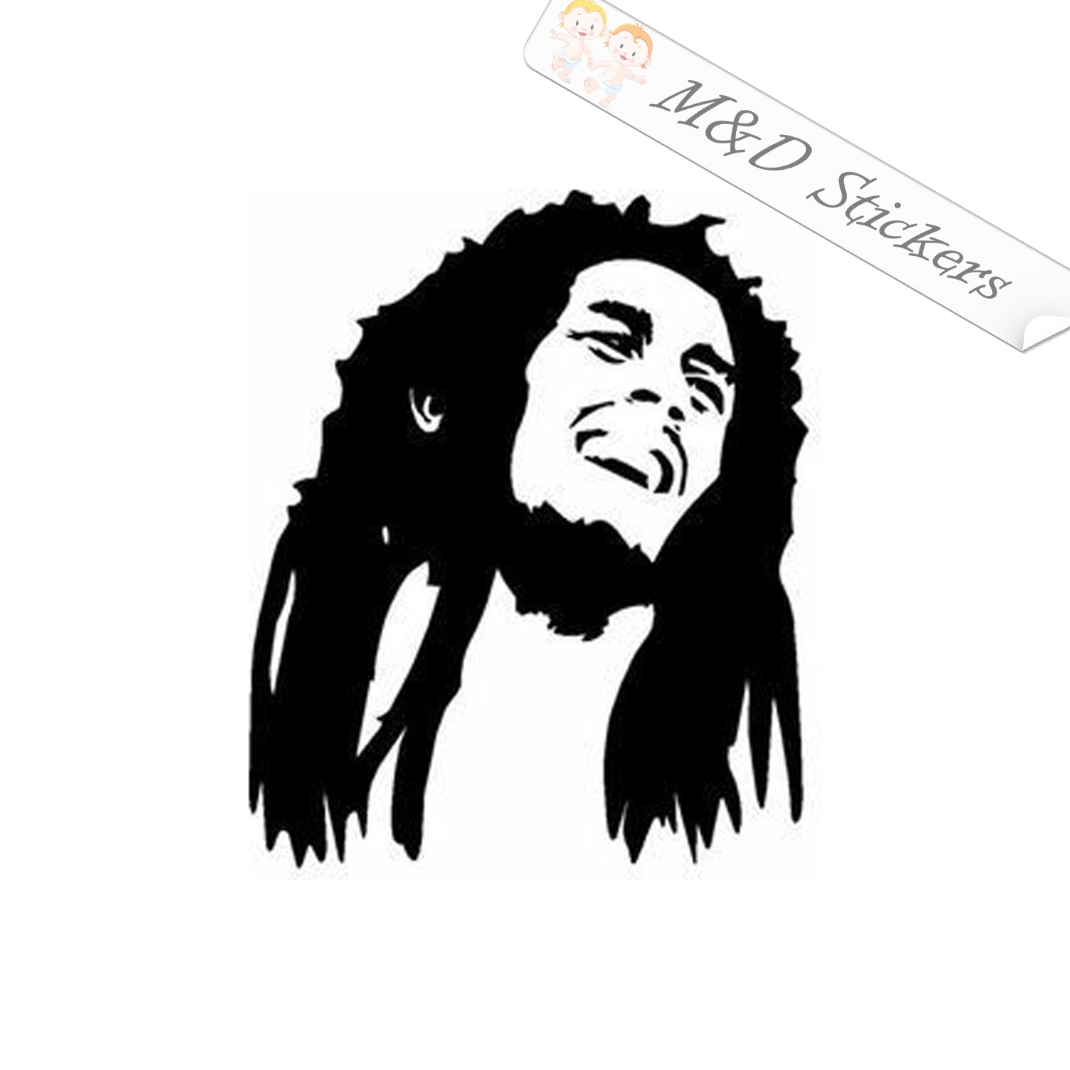 Detail Bob Marley Car Sticker Nomer 11