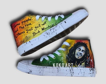 Detail Bob Marley Converse Shoes Nomer 18