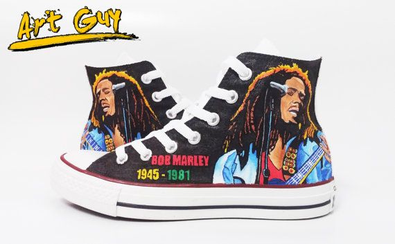 Detail Bob Marley Converse Shoes Nomer 40