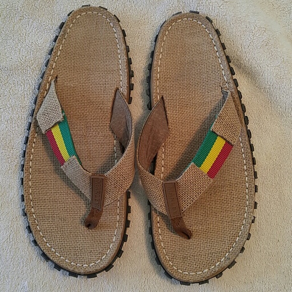 Detail Bob Marley Cork Flip Flops Nomer 21