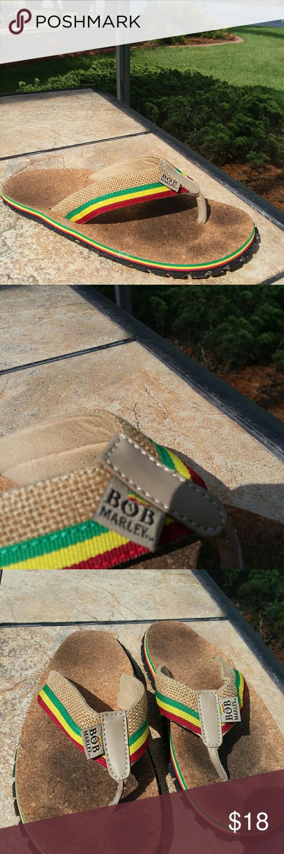 Detail Bob Marley Cork Flip Flops Nomer 24