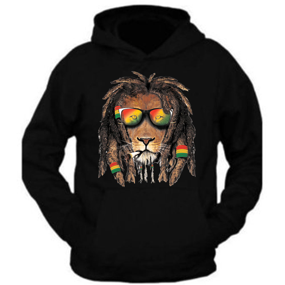 Detail Bob Marley Lion Hoodie Nomer 13