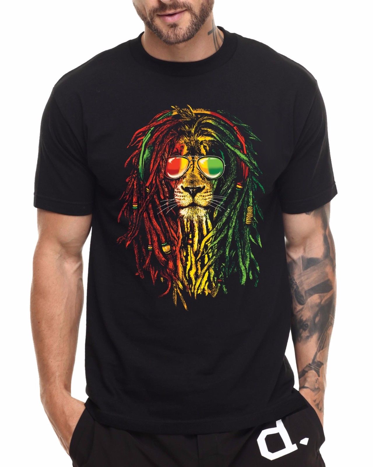 Detail Bob Marley Lion Shirt Nomer 5