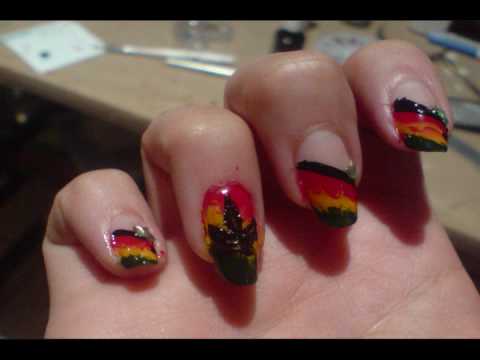 Detail Bob Marley Nail Designs Nomer 18