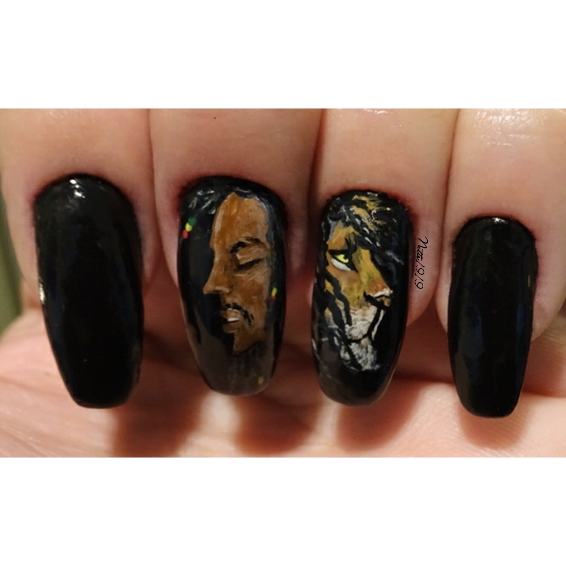 Detail Bob Marley Nail Designs Nomer 26