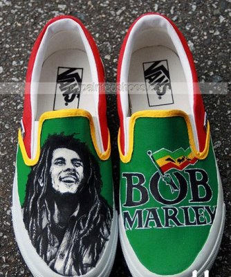 Detail Bob Marley Shoes Vans Nomer 12