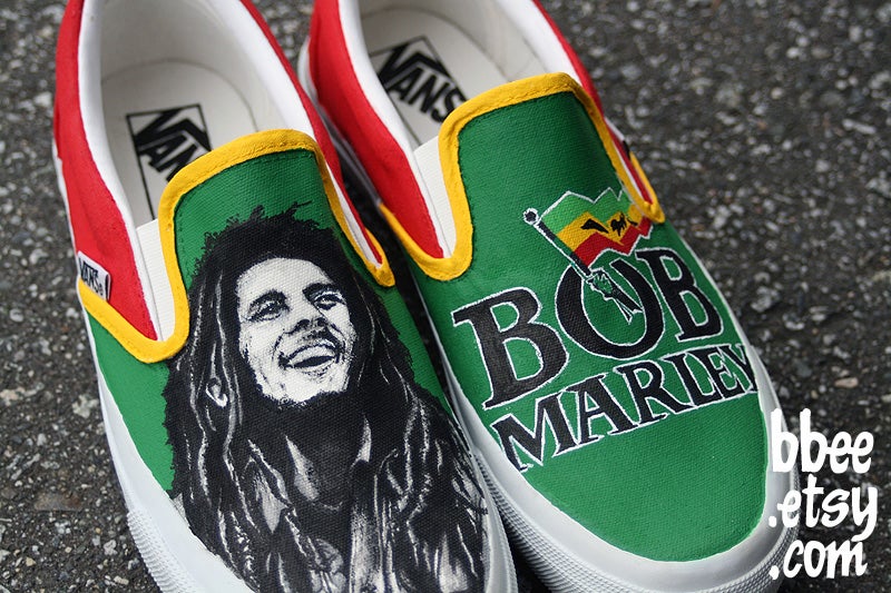 Detail Bob Marley Shoes Vans Nomer 22