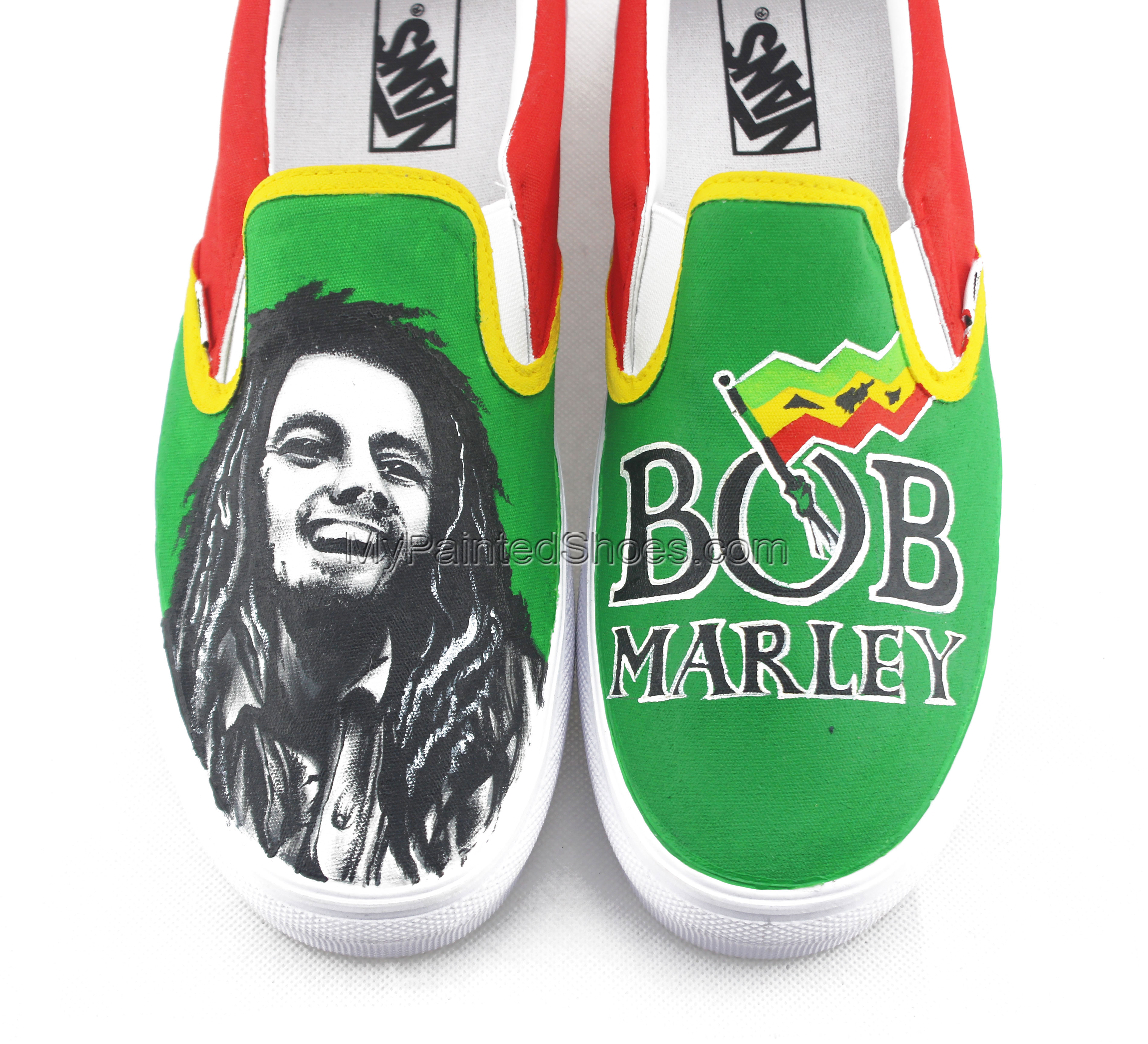 Detail Bob Marley Shoes Vans Nomer 23