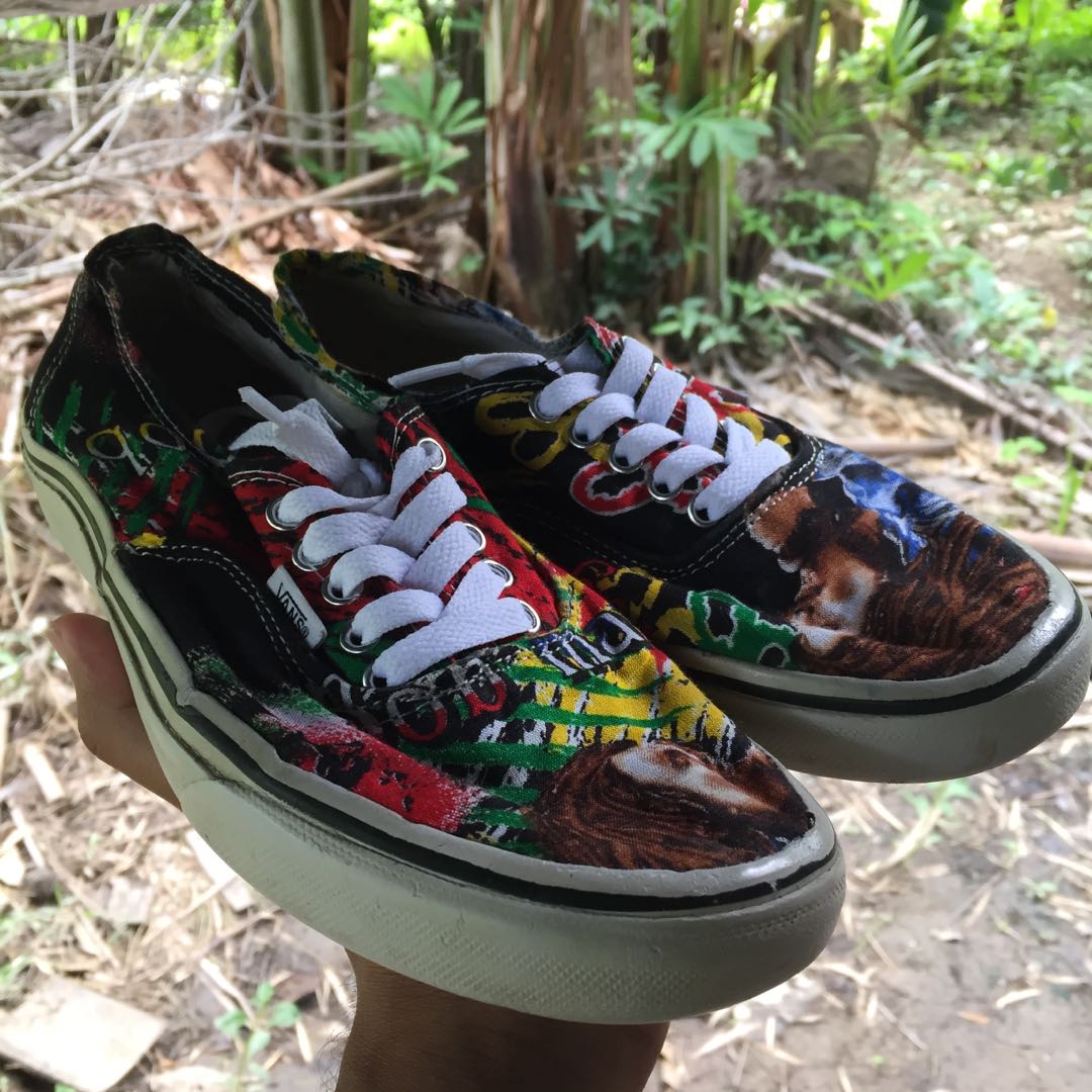 Detail Bob Marley Shoes Vans Nomer 37
