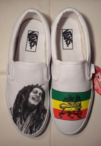 Detail Bob Marley Shoes Vans Nomer 8