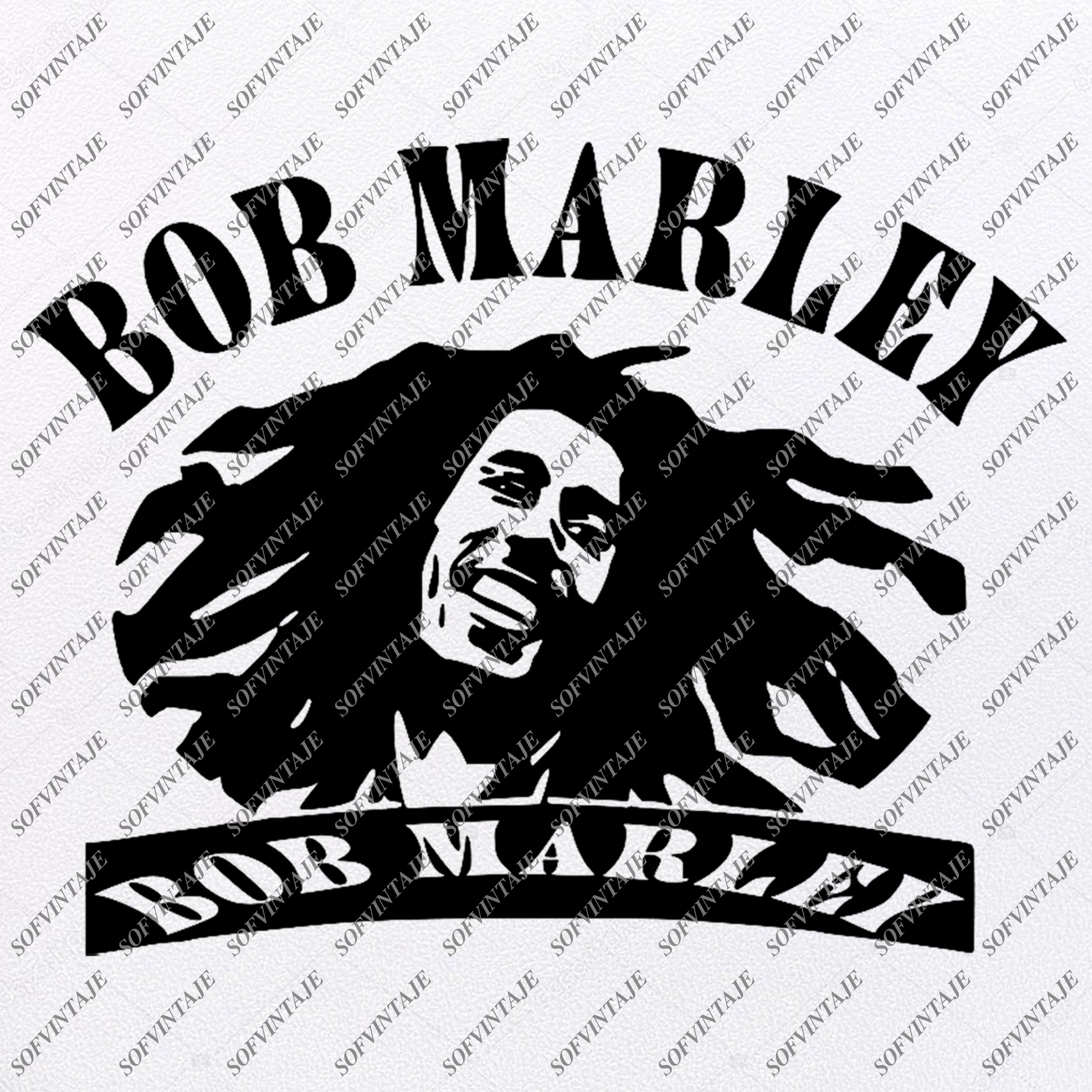 Detail Bob Marley Siluet Nomer 40