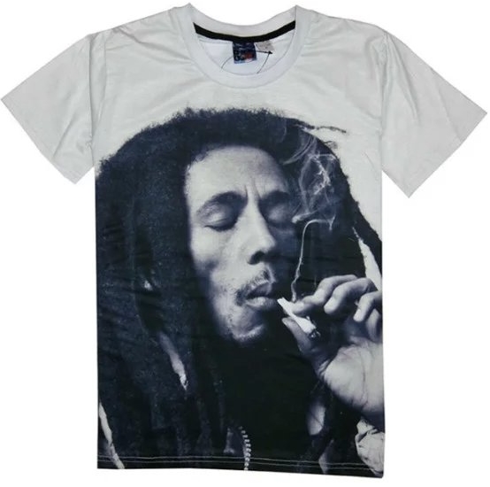 Detail Bob Marley Smoking Shirt Nomer 27