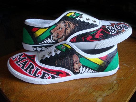 Detail Bob Marley Tennis Shoes Nomer 35