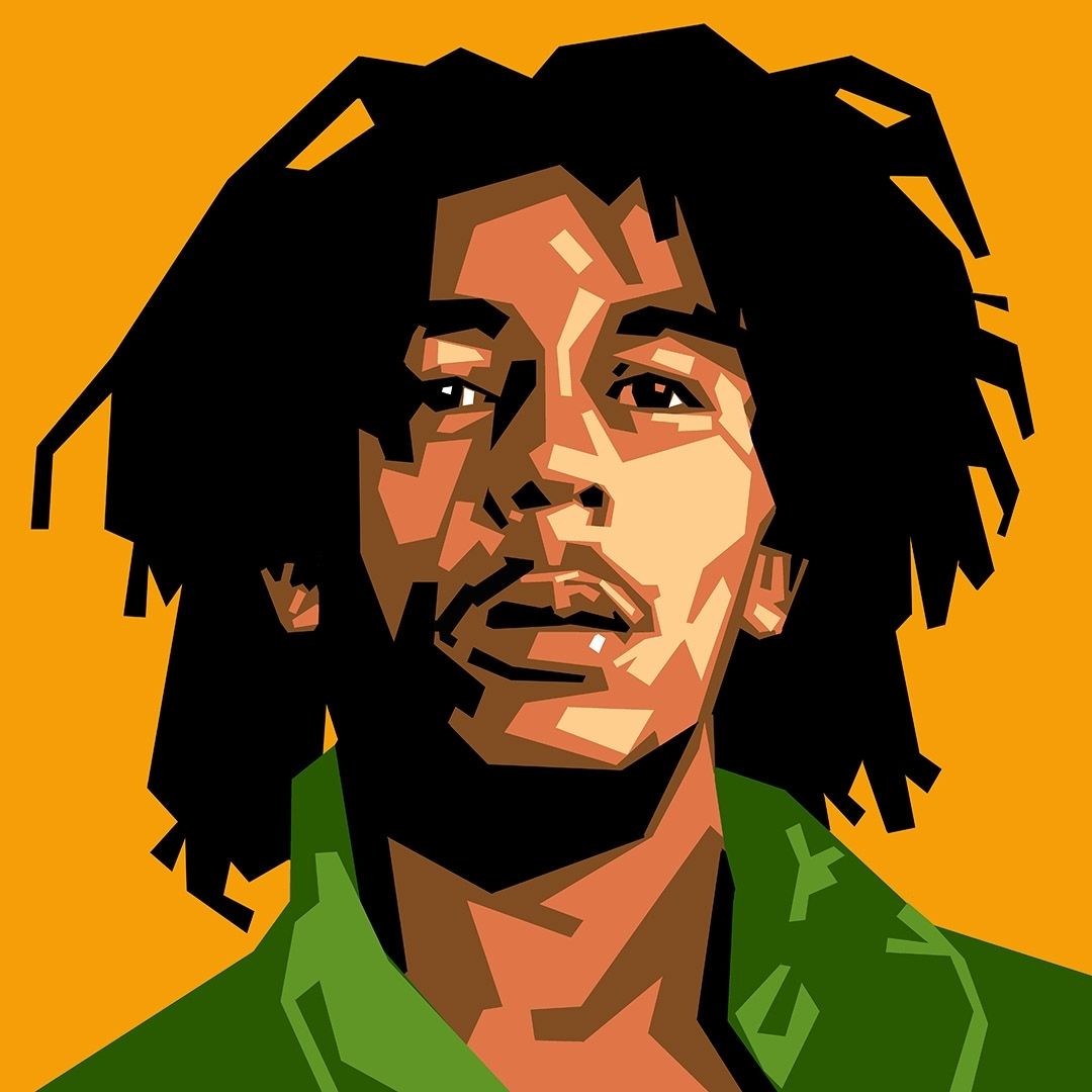 Detail Bob Marley Vector Art Nomer 12