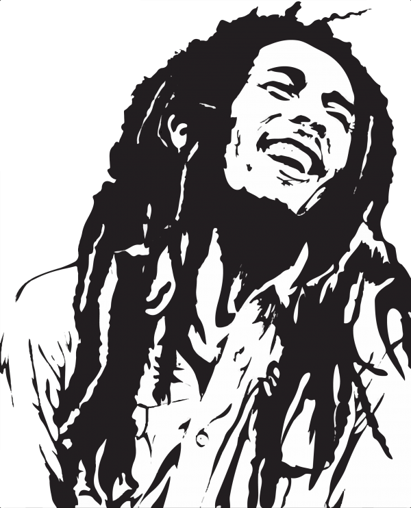 Detail Bob Marley Vector Art Nomer 24