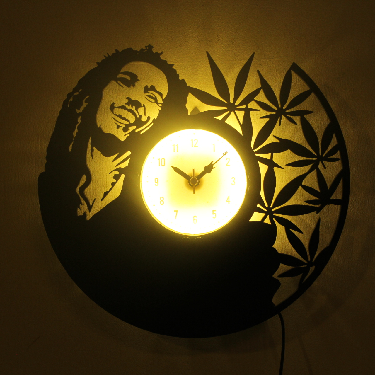 Detail Bob Marley Wall Clock Nomer 40