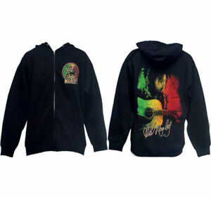 Detail Bob Marley Zip Hoodie Nomer 10