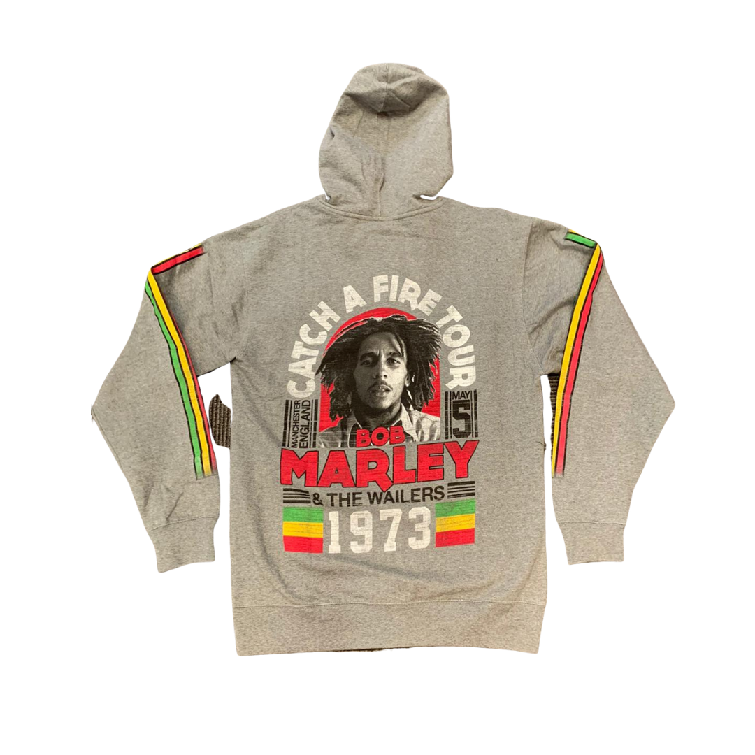 Detail Bob Marley Zip Hoodie Nomer 14