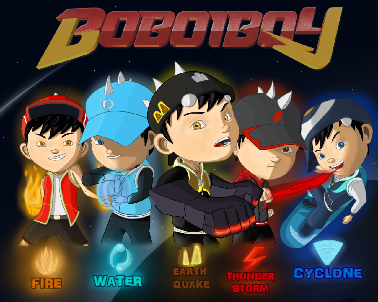 Detail Boboiboy Topan Halilintar Gempa Wallpaper Nomer 13