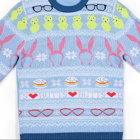 Detail Bobs Burger Christmas Sweater Nomer 21