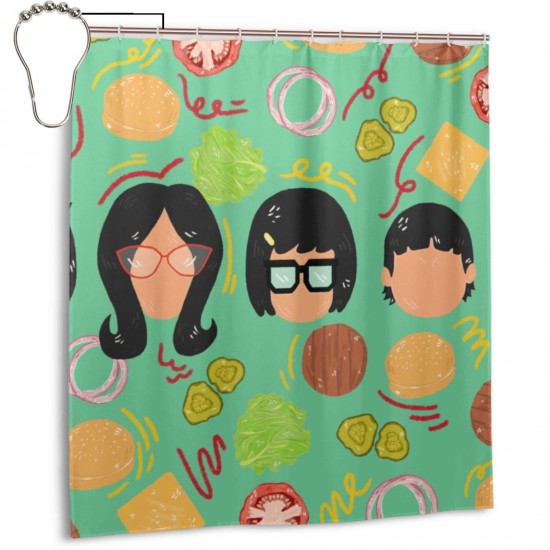 Detail Bobs Burgers Shower Curtain Nomer 39