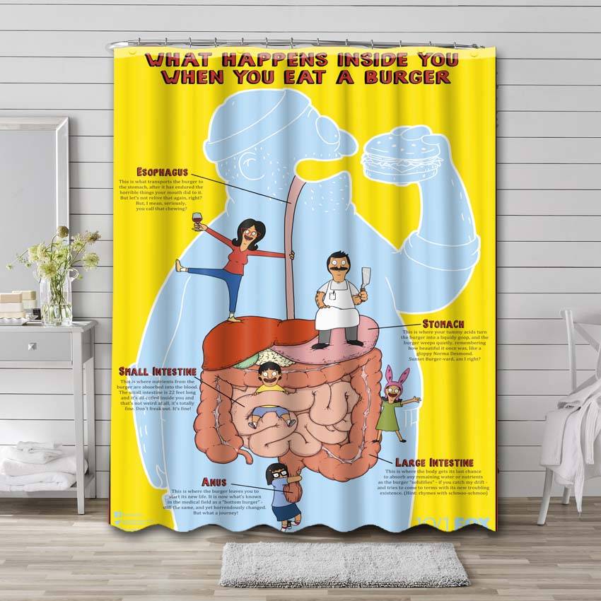 Detail Bobs Burgers Shower Curtain Nomer 9